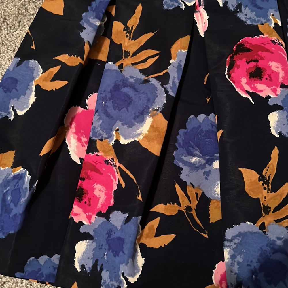 floral high waisted short mini skirt size 26 - Picture 2 of 4